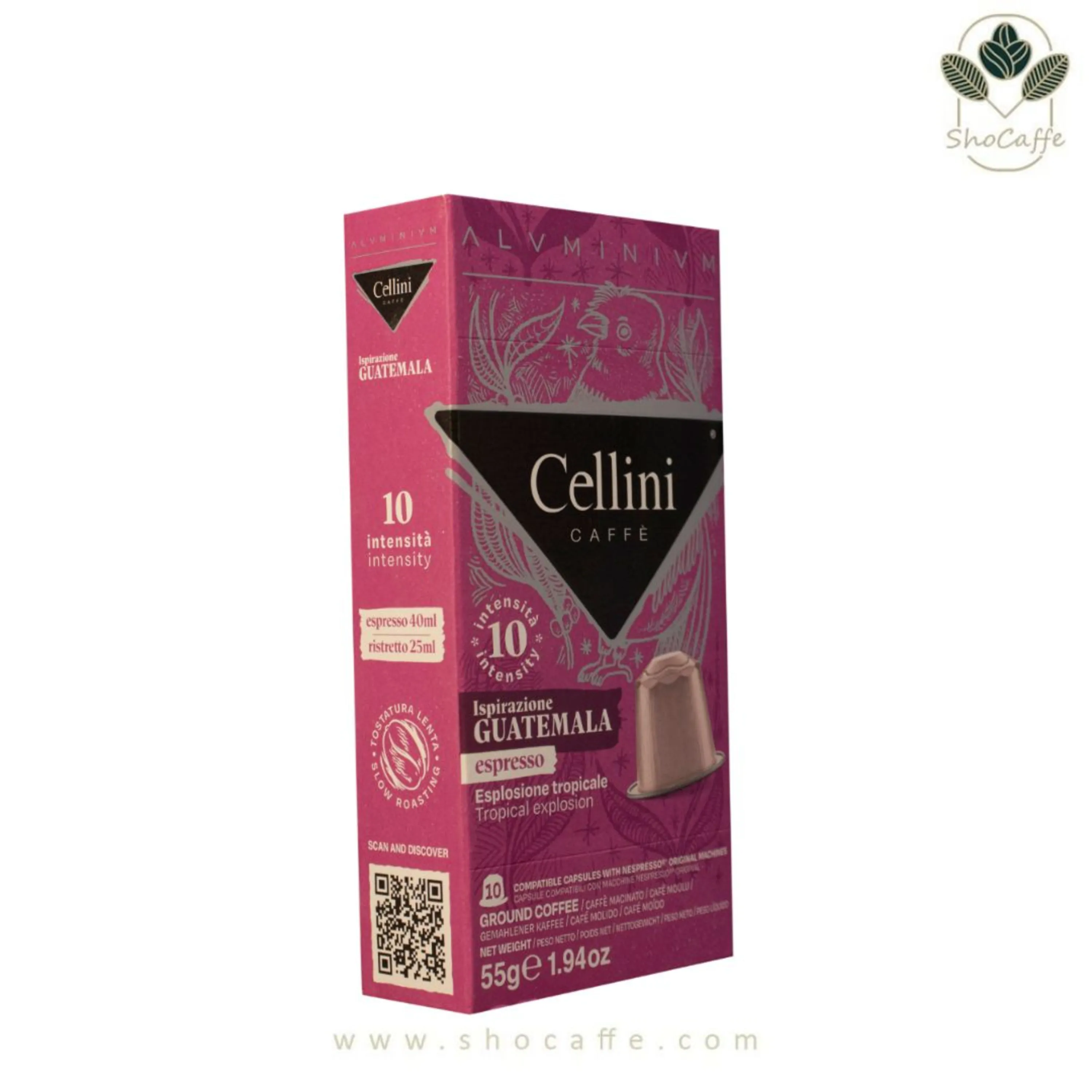 کپسول قهوه نسپرسو چلینی گواتمالا Cellini Guatemala